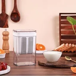 Elvana Greek Yogurt & Curd Maker - 1100ml Fine Mesh Strainer with Lid/Multifunctional Yoghurt Filter/Curd Maker for Home/Whey Separator/Perfect for Homemade Yogurt, Curd, Cheese-picture-16