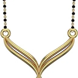 14k (585)/18K(750)/22K(916) Yellow/White/Rose Gold Mangalsutra for Women-image-56