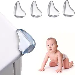 Safe-O-Kid® 4-Pack Transparent Corner Protectors for Furniture - Soft Gel & Silicon Table Edge Guards, Sharp Corner Protection, Child Safety for Sharp Edges-picture-32