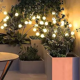 TECH LOGO ELECTRONICS Firefly Solar Light - Yellow - (8 Bulbs Each) Decorative Waterproof, Solar Starburst Swaying Lights When Wind Blows| Solar Lights Outdoor |LED Solar Garden Lights (2)-image-18