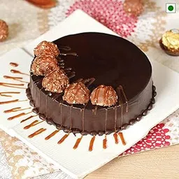 FlowerAura Fresh Tasty Choco Eggless Cake For Birthday Cake, Anniversary Cake, Valentine's Day Cake, Mother's Day Cake, Christmas Cake, Women's Day Cake (Same Day Delivery) (0.5Kg)-picture-12