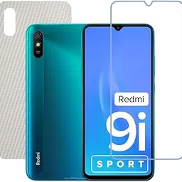 DVTECH� (Front and Back) 9H Matte Finish Front and TPU Film Wrap Protective Carbon Fibre Back Skin Gurad for Xiaomi Redmi 9i Sport (Not a Tempered Glass)-picture-14