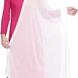 dupatta bazaar Woman's Plain Chiffon Dupatta with border lace-picture-29