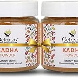 Octavius Turmeric Ayurvedic Kadha Powder - 75 gms | Ayush Kwath Kadha Powder helps relieve Cough and Cold | Immunity Booster Drink with Ayurvedic Herbs | Also Ideal to Make Ayurvedic Spiced Turmeric Latte Mix (Haldi Doodh) and Turmeric Tea (Pack of 2)-picture-48