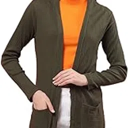 rigo Cotton Front Open Shrug for Women | Full Sleeves, Stylish Shrug for Women-picture-46