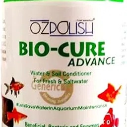 OZPOLISH Bio-Cure Advance by Aquatic Habitat | Aquarium Beneficial Bacteria | Deep Cleaner, Reduce Ammonia for Fish Tank/Pond and Aquaponics System | Freshwater and Saltwater (Dry; 100 g) image 1