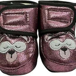 capznmore Unisex Sparkle Warm Woolen Booties for 6-12 Months – Soft, Cozy & Warm Infant Shoes, Perfect for Winter, Newborn and Toddler Footwear-picture-44