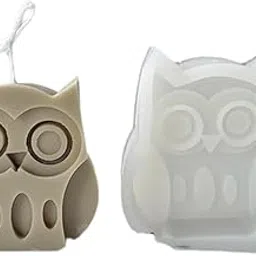 HUSAINI MART | Owl Shape Candle Mold Silicone Animal Soap Molds for DIY Scented Candle Making Aromatherapy Wax Melts Polymer Clay Cute Handmade Soap Molds Bath Bombs Chocolate Cake Fondant Molds-image-92
