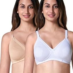 blossom Mother Hood Bra Women's Cotton Maternity Bra/Nursing Bra/Feeding Bra, Comfort for Breastfeeding Mothers, Featuring Convenient Clasps with Nipple Concealer-picture-9