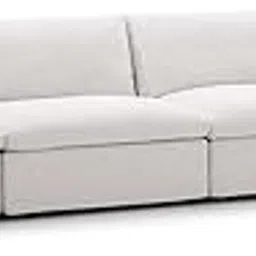 ES ESPINHO Stella Solid Sal Wood Fabric Upholstered 4 Seater Sofa Set for Living Room, Beige Color-picture-43