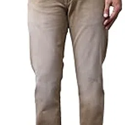 cantabil Men Khaki Cotton Regular Fit Casual Jeans (P_MDNM00250A_Khaki)-picture-42