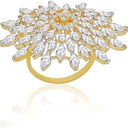 precious world Golden American Diamond Finger Ring – Stylish Charm Jewelry for Women-picture-35