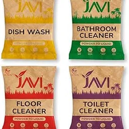 JAVI Plant-Based Powder-to-Liquid Cleaners | Natural, Organic, Biodegradable, Eco-Friendly | 4 in1 Combo (Floor, Bathroom, Toilet, Dish) (1 Sachet = 500ml)-picture-44