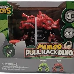 MINISO Pull Back Car Dino(Red) image 1