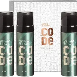 Wild Stone Gift Box with Code Steel Body Perfume, Pack of 3 (120ml Each)-image-69