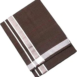Hornbill Enterprises Men's Kerala style Single Dhoti -2 Mtrs/Mundus/Lungi Set-1-image-22