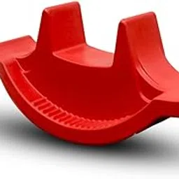 OK PLAY 3 Way Rocker for Kids | Ride On & Rocker Toy | footrest | Backrest | for Home, Nursery | Indoor Outdoor Games | Safe & Fun Activity Toy 105x40x48 Cm | Large | 2 Years+ | Red-picture-10