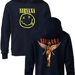 indissh Hoodies | Unisex Hoodie Sweatshirt Music Front Back Printed for Both Girls and Boys MU-NIRVA-picture-17
