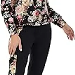 alisba Women's Round Neck Cotton Tracksuit – Stylish Full Sleeve Sweatshirt & Joggers Set | Casual Lounge Wear | Soft & Comfortable Activewear for Gym, Running, Yoga & Travel – Black-picture-10