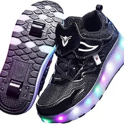 THE STYLE SUTRA® Kids LED Roller Shoes Casual Skating Shoes with Double Wheels for Boys Girls 22.5cm | Sporting Goods | Outdoor Sports | Inline & Roller Skating | Roller Skates | Youth-picture-11