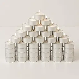 Tea Light Candles – Pack of 100 | Long-Lasting Burn | Premium Unscented | Ideal for Birthday Decoration, Diwali, Christmas, Puja, Home & Festival Decor-image-56