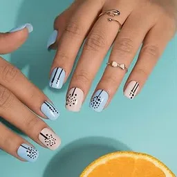 NailKnack® Dandelion in Summer Fake Press-On Nails-Reusable, Lightweight, Quick Fix, Full Coverage & Easy To Use Set of 10 Artificial Stick-On Nails-Handcrafted UV Treated Gel Nails extensions For Women (Single-Hand)-image-30