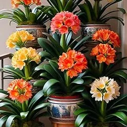 Flortand Garden® Imported Clivia Flower Bulbs for Home and Gardening PACK OF 3 BULBS (MULTICOLOR)-picture-20