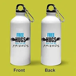 Crazy Sutra Classic Printed Quote Water Bottle/Sipper - 600Ml (FreeHugs_Sh)-image-93
