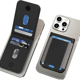 KRTALS Mag-Safe Wallet Folding Magnetic Card Holder for The Back of iPhone, N52 Stronger Magnetic Attraction Mag-Safe Wallet Case for Series of iPhone 14/13/12 Pro and ProMax,Black-picture-31