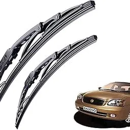 WolkomHome High Performance OE Car Wiper Blade Replacement Set of 2 Pc Right 21" Left 18" for Maruti Suzuki Baleno Old-image-79