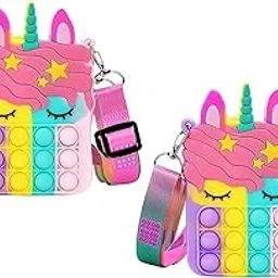 sun flash 2 Pop It Fidget Sling Bag for Girls Stress Relief Crossbody Sling Bags Best Gift Best Return Gift Multicolor Zipper Pop Sling Bag Shoulder Bag Travel Bag for Girls-picture-30
