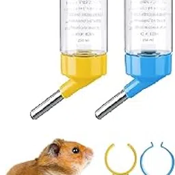 Premier Plants Water Bottle Cum Feeder for Hamsters Guinea Pigs Rabbits Mice with Leak Free Cage Attachment for Pets Random Colour Pack of 2 (250ml)-picture-16