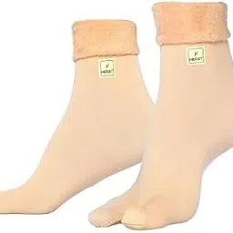 heast Thermal Velvet Socks for Winter - Warm Woolen Socks for Women, Pack of 2, Perfect Winter Wear, Excellent Foot Warmer, Ladies Thermal Socks with High-Quality Insulation-picture-24