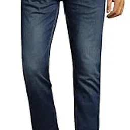 louis philippe Mens Durable & All Day Comfort Regular Fit Denim Jeans-picture-50