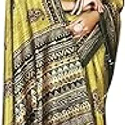 resham saga Soft Silk Kalamkari Print Saree for Women | Traditional Indian Ethnic Wear | Lightweight & Elegant Designer Saree with Blouse Piece for Festive, Party & Wedding Occasions (Green)-picture-22