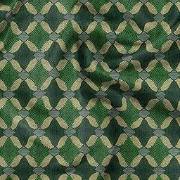 Soimoi African Print - Green, Premium Cotton Cambric Fabric - Medium Weight Material for Quilting, Kurtis, Blouse, Kids Clothing, Tunic, Curtains - 42" Inch Wide, 1 Meter-image-8