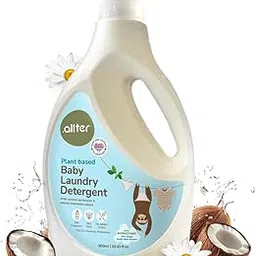 .allter Plant Based Baby Laundry Liquid | With Coconut Surfactants, Bio-Enzymes & Natural Chamomile Extract | Gentle on Clothes & Skin | Without Dyes & Optical Brighteners, 900ml-picture-11