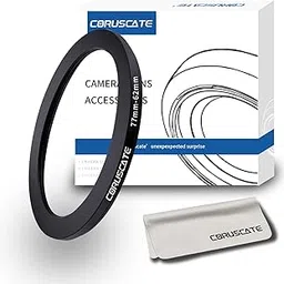77mm to 62mm Camera Filter Adapter Ring,77mm-62mm Lens Adapter Metal Filter Rings Compatible All 77mm Size Lens and 62mm Thread Size Camera Accessory+1pcs Lens Cleaning Cloth.-picture-59