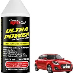 Redtize Ultra Power Tyre Puncture Solution, Permanent Sealant for Tube and Tubeless Tyres, Anti-Flat Protection tyre sealant for Car-image-84