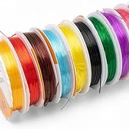 Multicolour Elastic Thread for Bracelet & Jewelry Making – Strong Stretch Cord for Beading, DIY Crafts, Crystal Tec Style Wire – Durable & Flexible (10, 0.8 MM)-picture-12