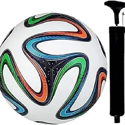 AS SPORTS Hand Stitched Indoor and Outdoor Football Kids Football | Suitable for Hard Ground Without Grass | Training Ball | Soccer Ball | for Men/Women (Multi 1)-image-0