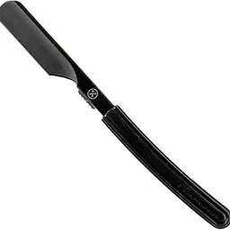 Parker Director Black Non-Folding Straight Barber Razor – Japanese-Style Razor with Stainless Steel Arm, Blade Protector Cap & Ergonomic Non-Slip Handle – Ideal for Professionals - 5 Blades Included-picture-30