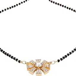 opal touch Celestial Gold Mangalsutra image 1