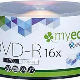 50 Pack MyEco DVD-R 16X 4.7GB/120Min Silver Logo Top Write Once Blank Media Record Disc-image-71
