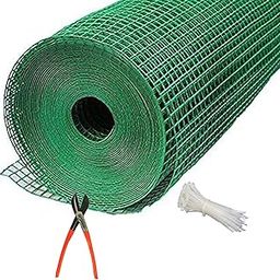 SAI PRASEEDA PVC Coated Weld Wire Garden Fencing Iron net with12MM Anti Bird 5feet/30feet Netting Uv Stablized with Free 1 Cutter,100 PVC Wire Tags-picture-15