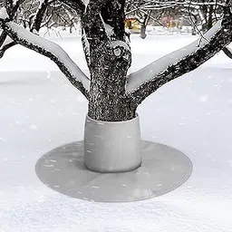 UJEAVETTE Tree Root Protector Reusable with 4 Ground Nails for Outdoor Backyard Garden Light Gray-image-98