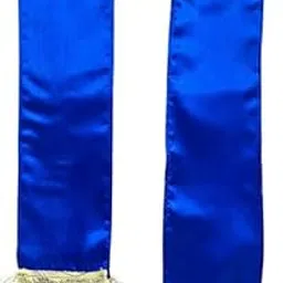 luxurion world Blue plain unisex Satin silk stole bring timeless elegance, making every wedding, anniversary, birthday, or celebration special by welcoming guests with warmth and grace-picture-20