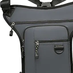 MERISHOPP Drop Leg Bag Running Organizer Fishing Shoulder Bag Outdoor Casual Waist Bag Gray | Sports Equipment | Outdoor Sports Gear | Exercise Gear-picture-36