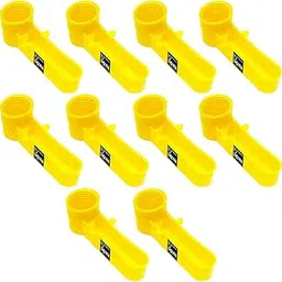 Pagona Plastic - Bird Cage Automatic Food Feeder, Water Drinker Cups For Any Bottle Use With Free Bottle Holder Rings (Drinker, Pack Of 10)-picture-15