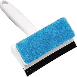 JMN SQUARE 2-in-1 Multi-Purpose Glass Cleaning Squeegee Wiper for Shower Door, Car Windshield, and Glass Window - Window Cleaner Windshield Cleaning Sponge and Rubber Squeegee (2in1GlassCleaningBrush)-image-68